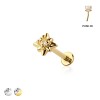 STARBURST TOP THREADLESS (PUSH IN) 316L SURGICAL STEEL LABRET SET
